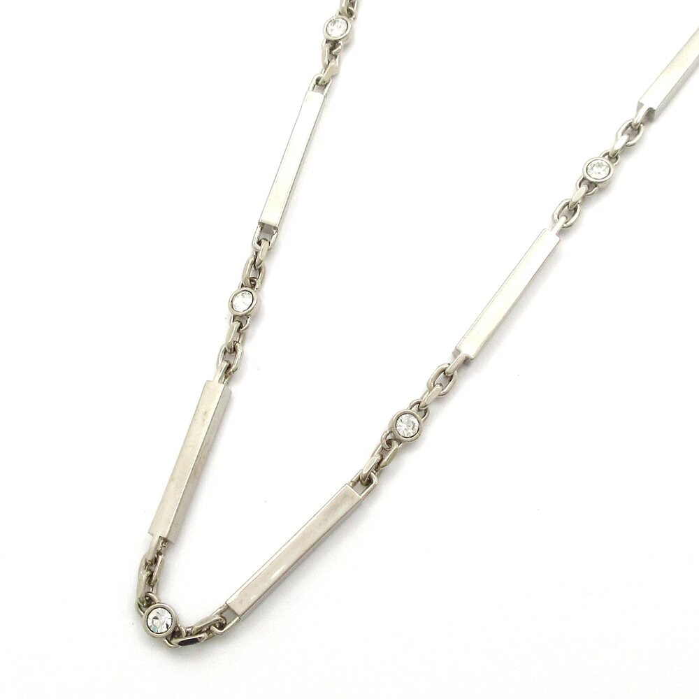 Saint Laurent PARIS Crystal Bar Necklace 777766Y15268162